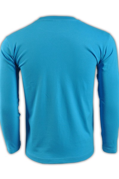 SKLST006 turquoise blue 034 long sleeved men' s T shirt 00101-LVC online ordering tailor made comfortable relaxed  elastic force and spandex sporty exercise tee shirt tshirts team LOGO pattern T SHIRTS company manufacturer price front view